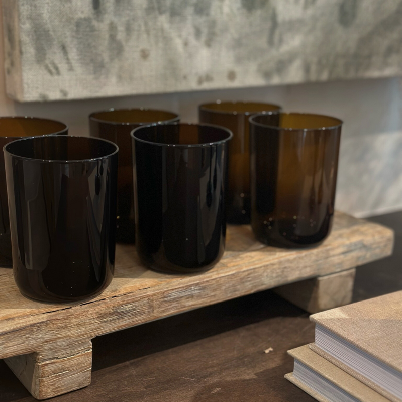 Fleur Amber Glassware
