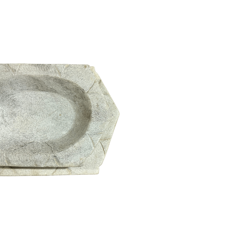 Lacey Oval Stone Plate